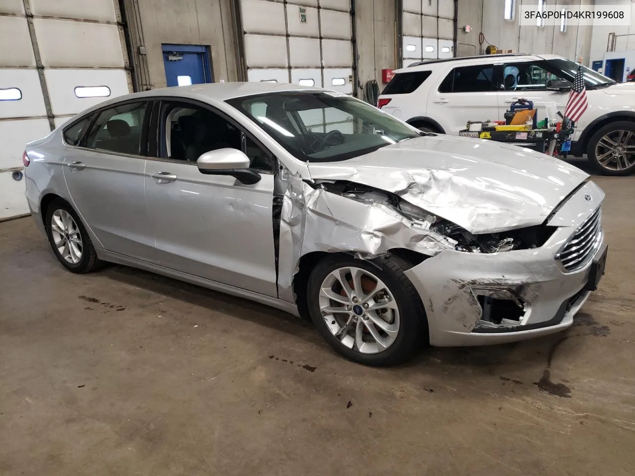 2019 Ford Fusion Se VIN: 3FA6P0HD4KR199608 Lot: 60904364