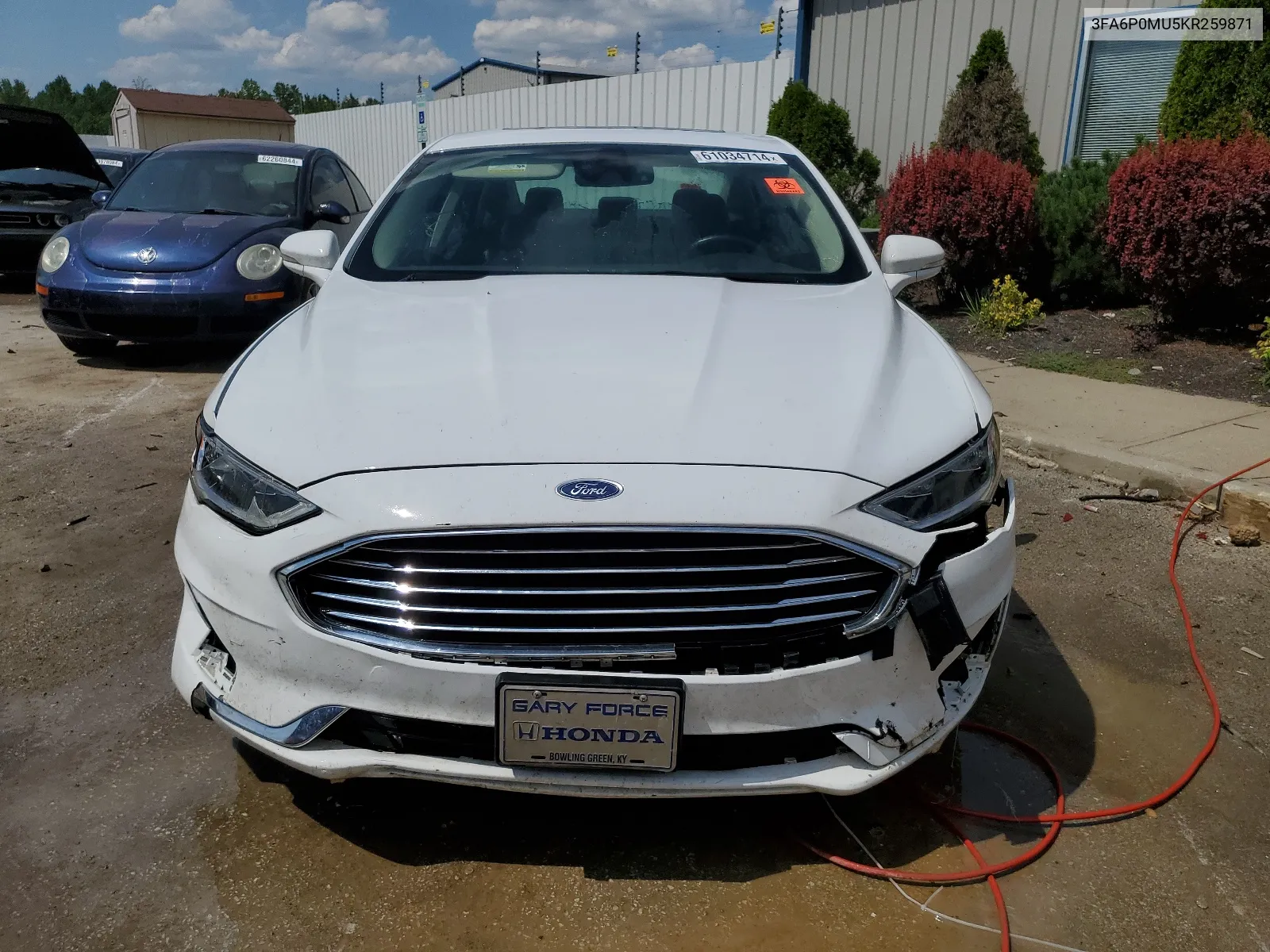 2019 Ford Fusion Sel VIN: 3FA6P0MU5KR259871 Lot: 61034714