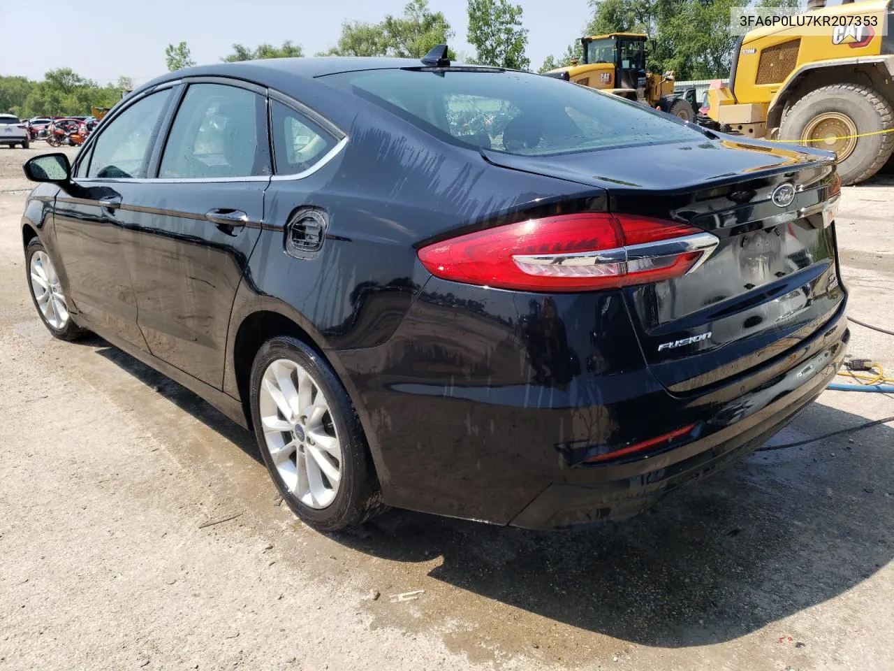 3FA6P0LU7KR207353 2019 Ford Fusion Se