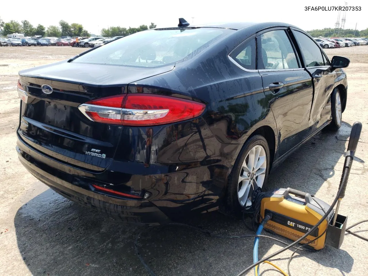 2019 Ford Fusion Se VIN: 3FA6P0LU7KR207353 Lot: 62673324