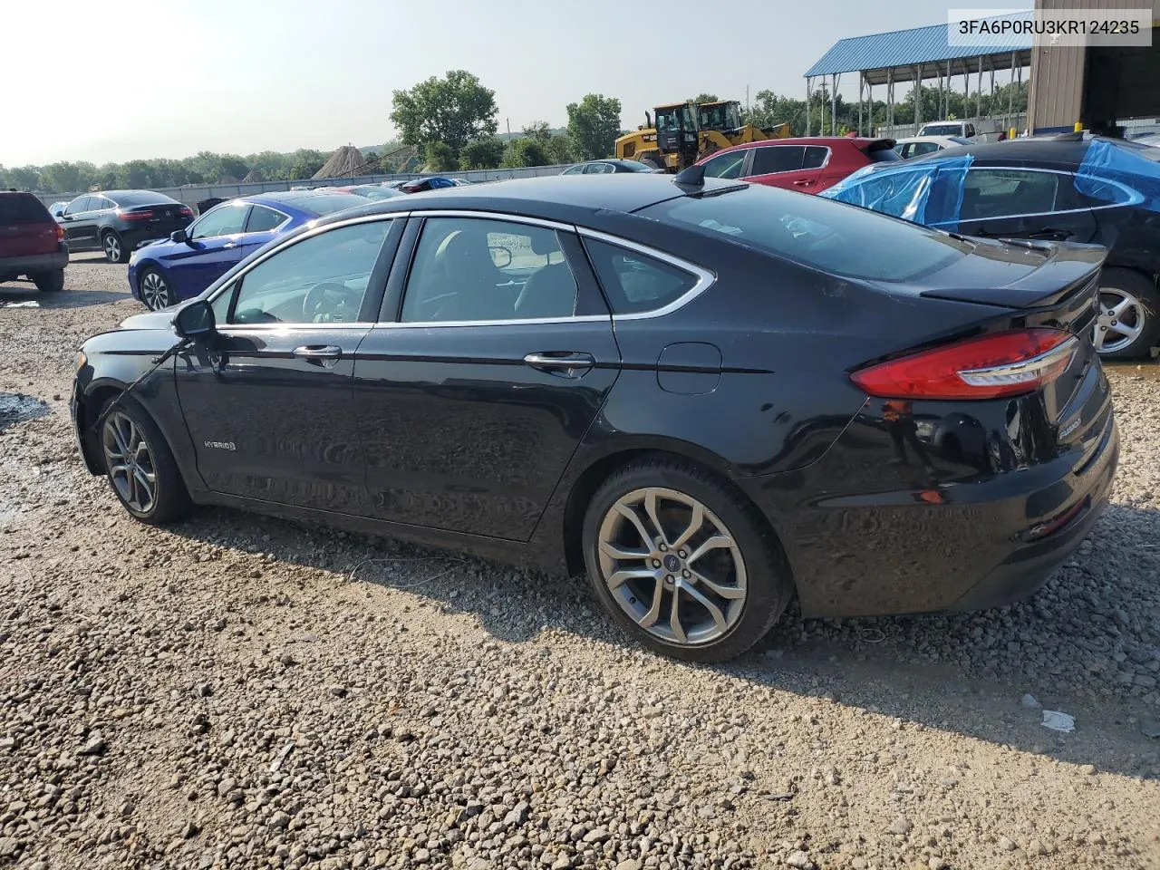 2019 Ford Fusion Titanium VIN: 3FA6P0RU3KR124235 Lot: 62747574