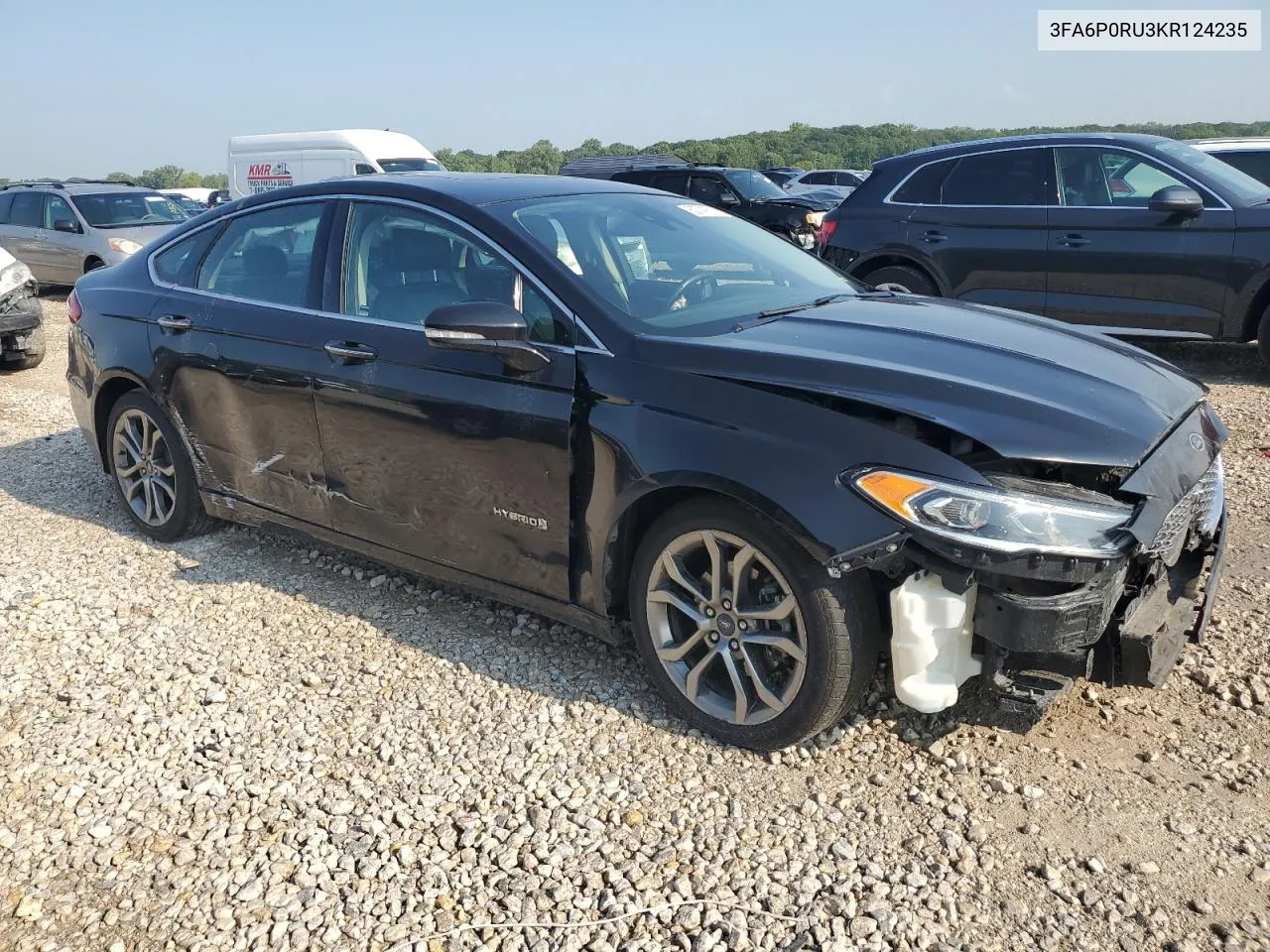 2019 Ford Fusion Titanium VIN: 3FA6P0RU3KR124235 Lot: 62747574