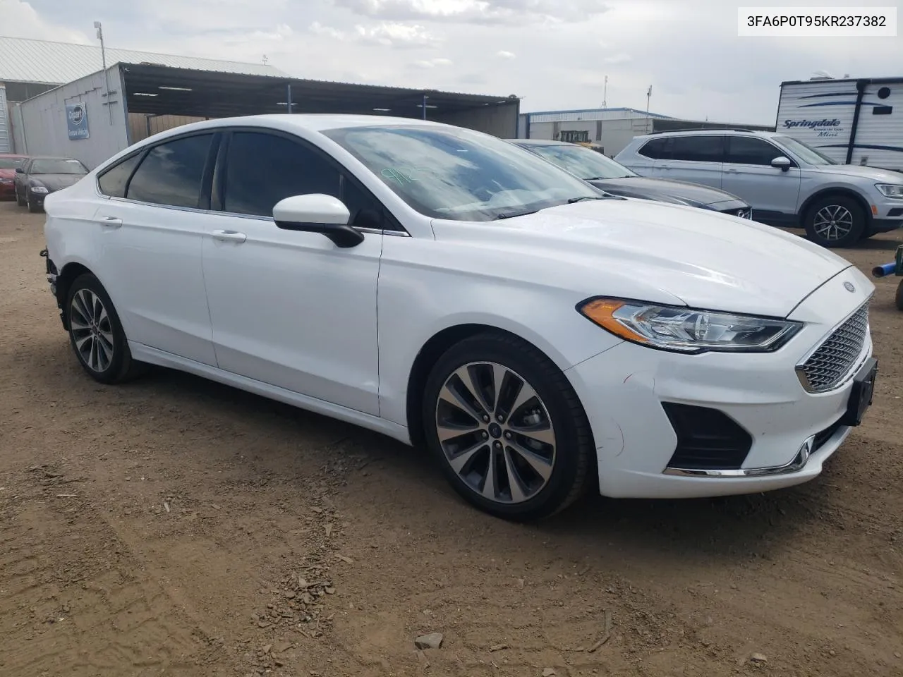 2019 Ford Fusion Se VIN: 3FA6P0T95KR237382 Lot: 62826684