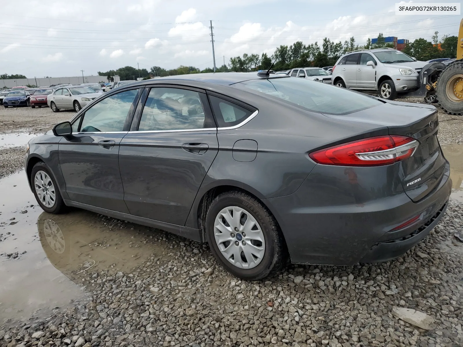 2019 Ford Fusion S VIN: 3FA6P0G72KR130265 Lot: 63057784