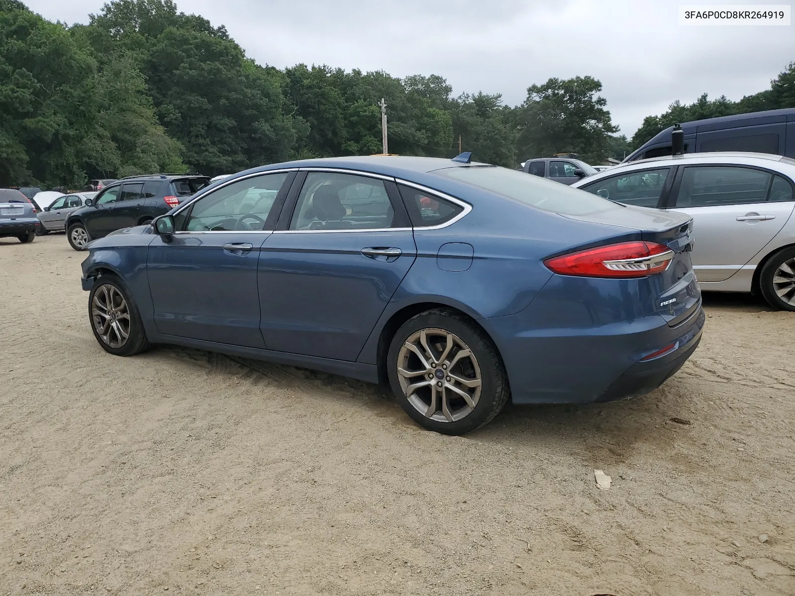 2019 Ford Fusion Sel VIN: 3FA6P0CD8KR264919 Lot: 63223124