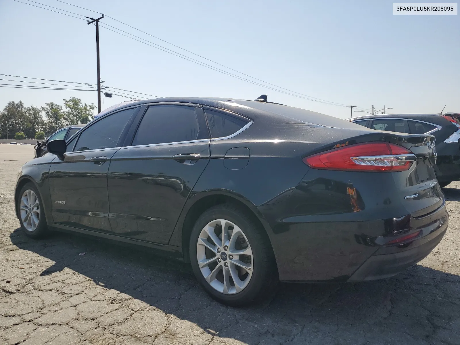 2019 Ford Fusion Se VIN: 3FA6P0LU5KR208095 Lot: 63558314