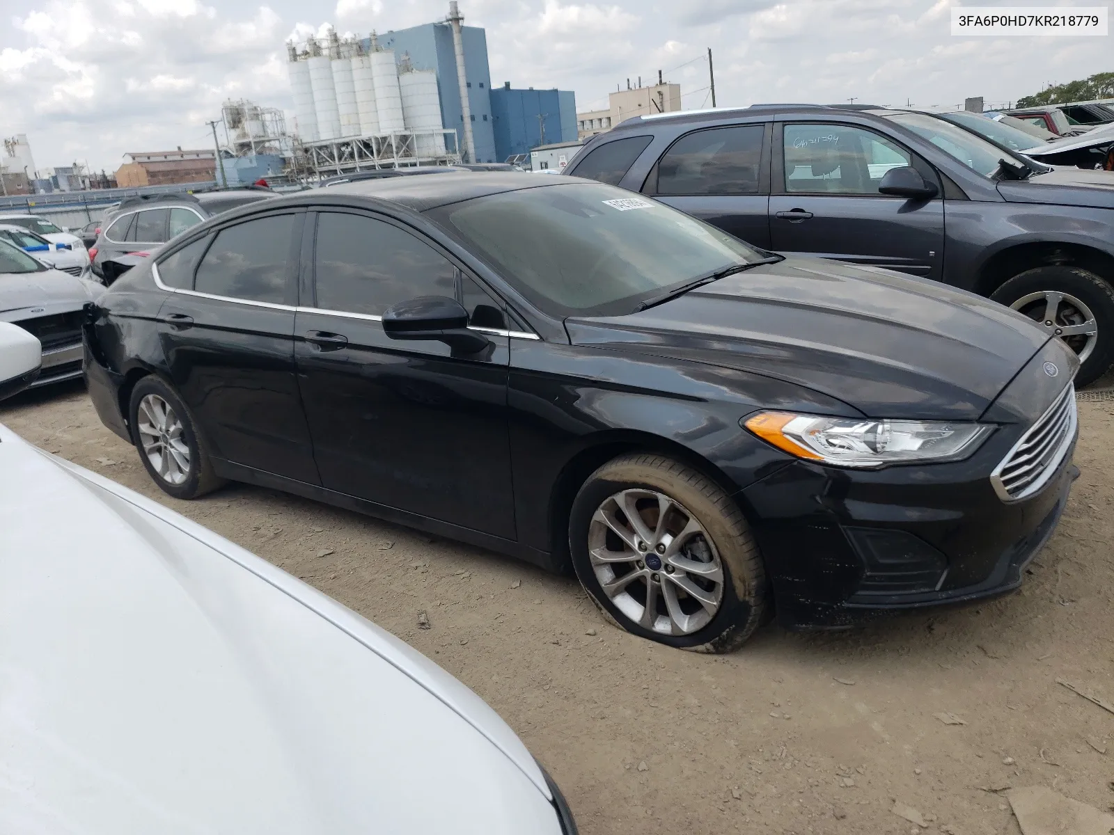 2019 Ford Fusion Se VIN: 3FA6P0HD7KR218779 Lot: 64216894