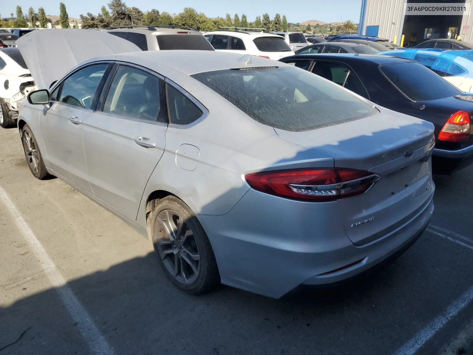 2019 Ford Fusion Sel VIN: 3FA6P0CD9KR270311 Lot: 64469024