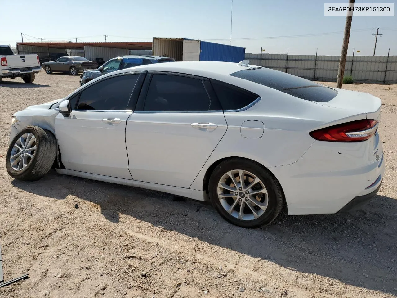 2019 Ford Fusion Se VIN: 3FA6P0H78KR151300 Lot: 64518204