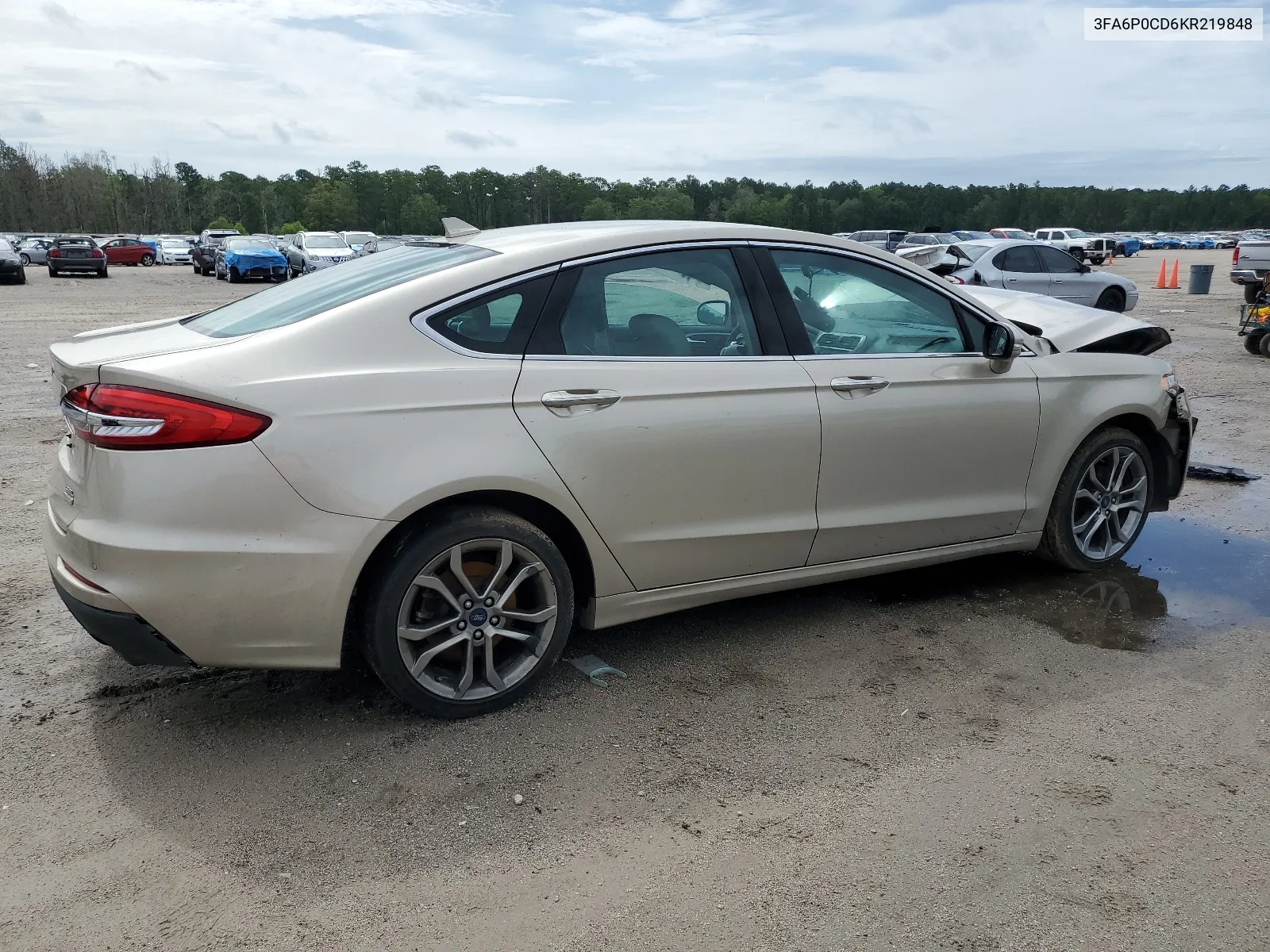 2019 Ford Fusion Sel VIN: 3FA6P0CD6KR219848 Lot: 64606414