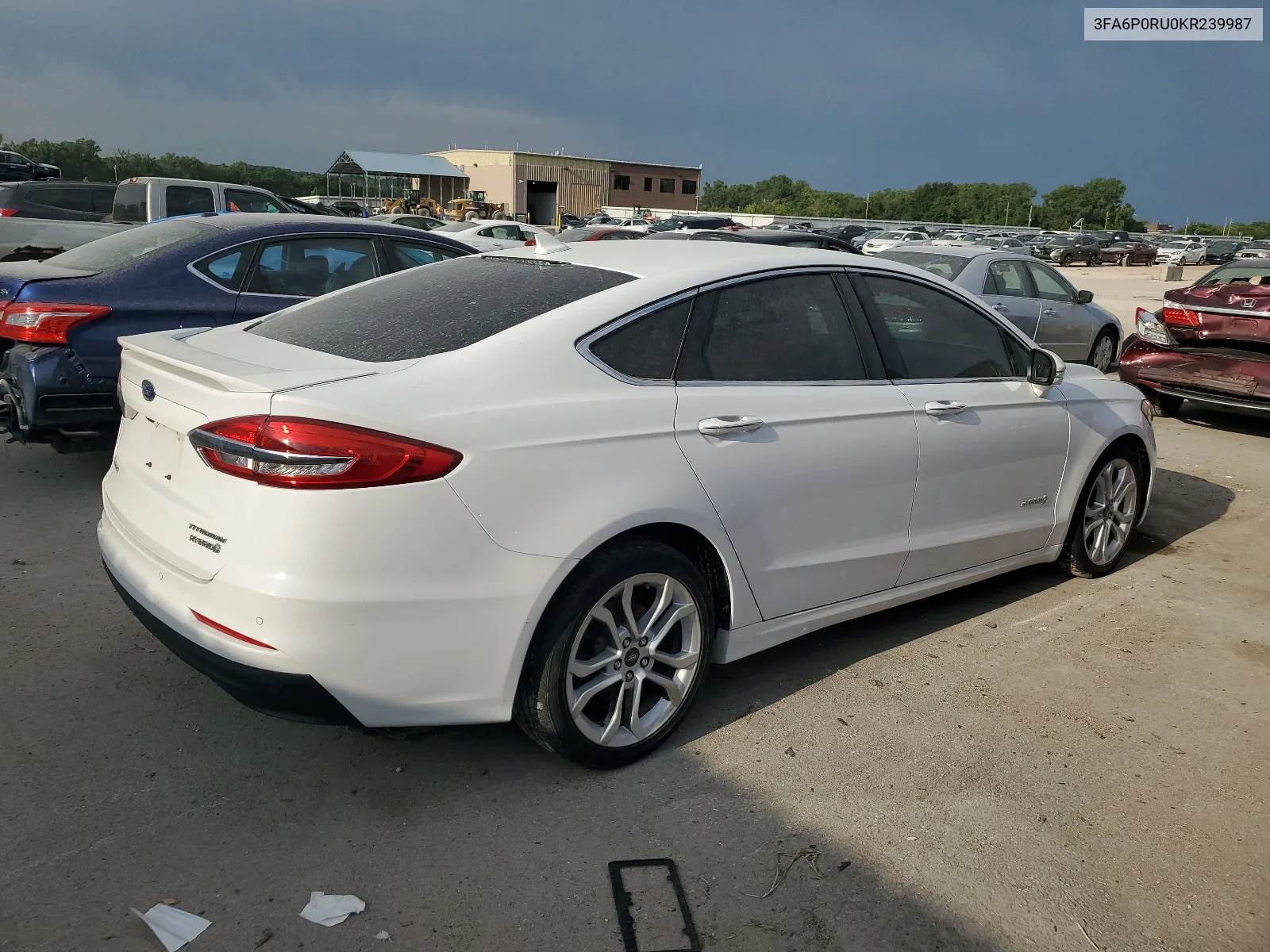 2019 Ford Fusion Titanium VIN: 3FA6P0RU0KR239987 Lot: 65051724