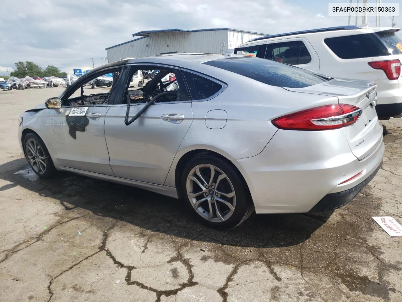 2019 Ford Fusion Sel VIN: 3FA6P0CD9KR150363 Lot: 65072984