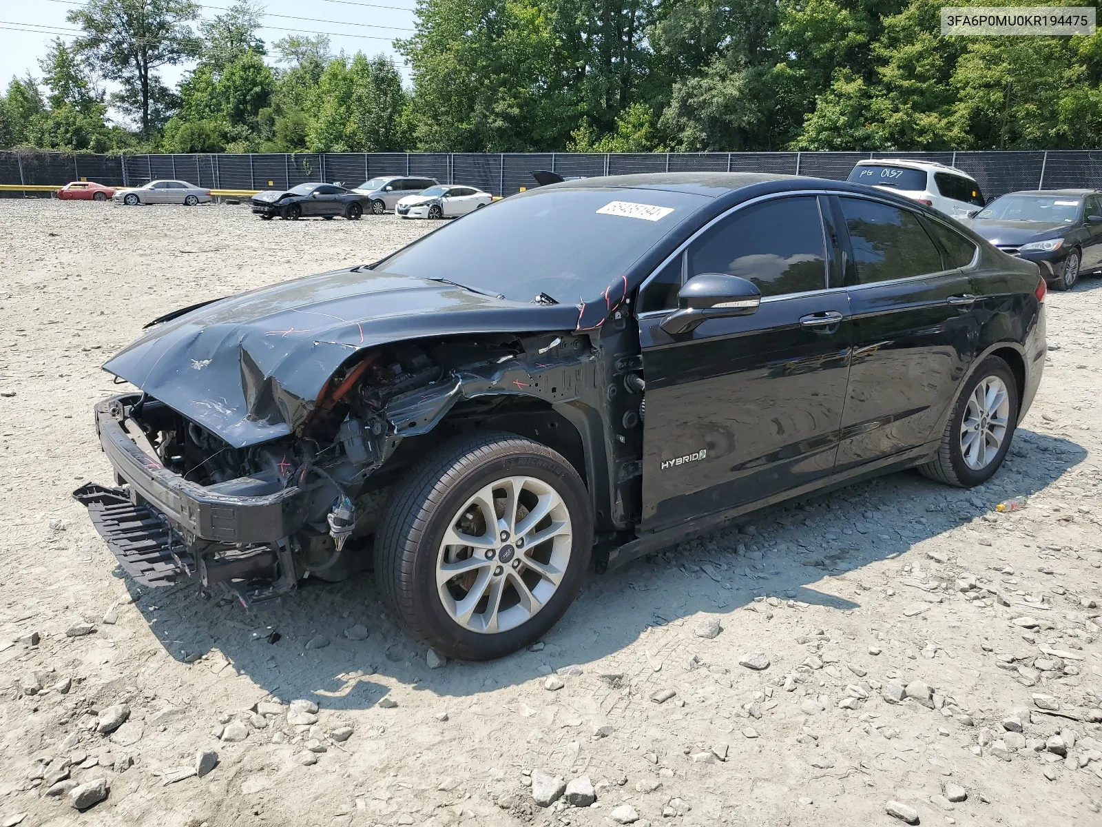 3FA6P0MU0KR194475 2019 Ford Fusion Sel