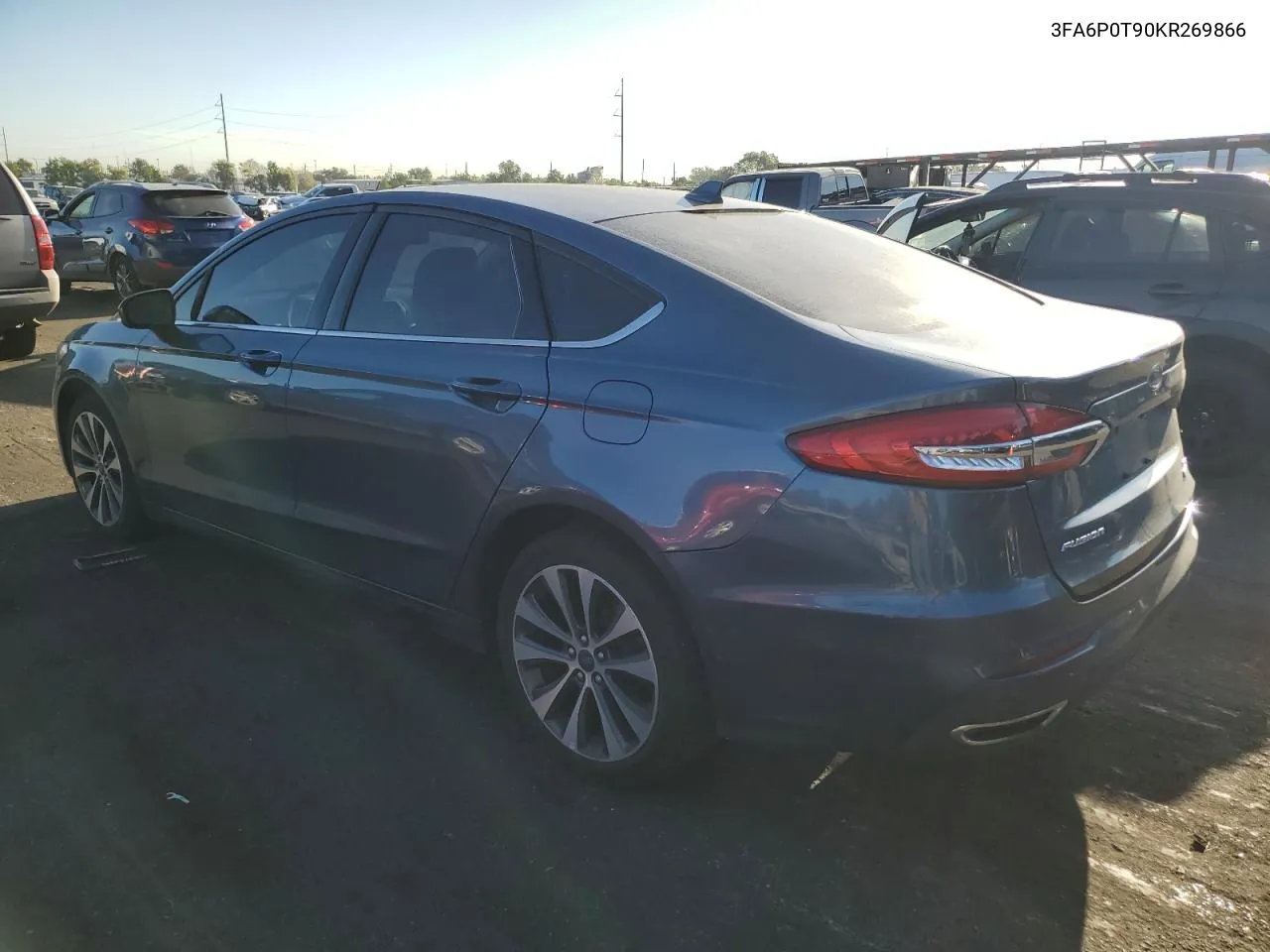 2019 Ford Fusion Se VIN: 3FA6P0T90KR269866 Lot: 65791864