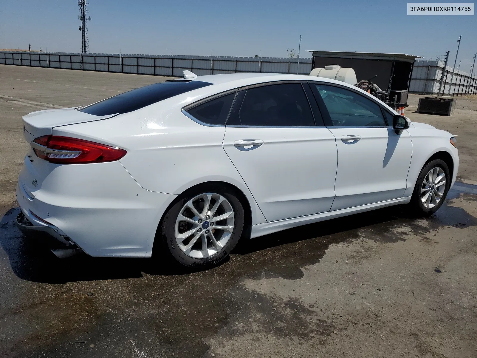 2019 Ford Fusion Se VIN: 3FA6P0HDXKR114755 Lot: 66182664