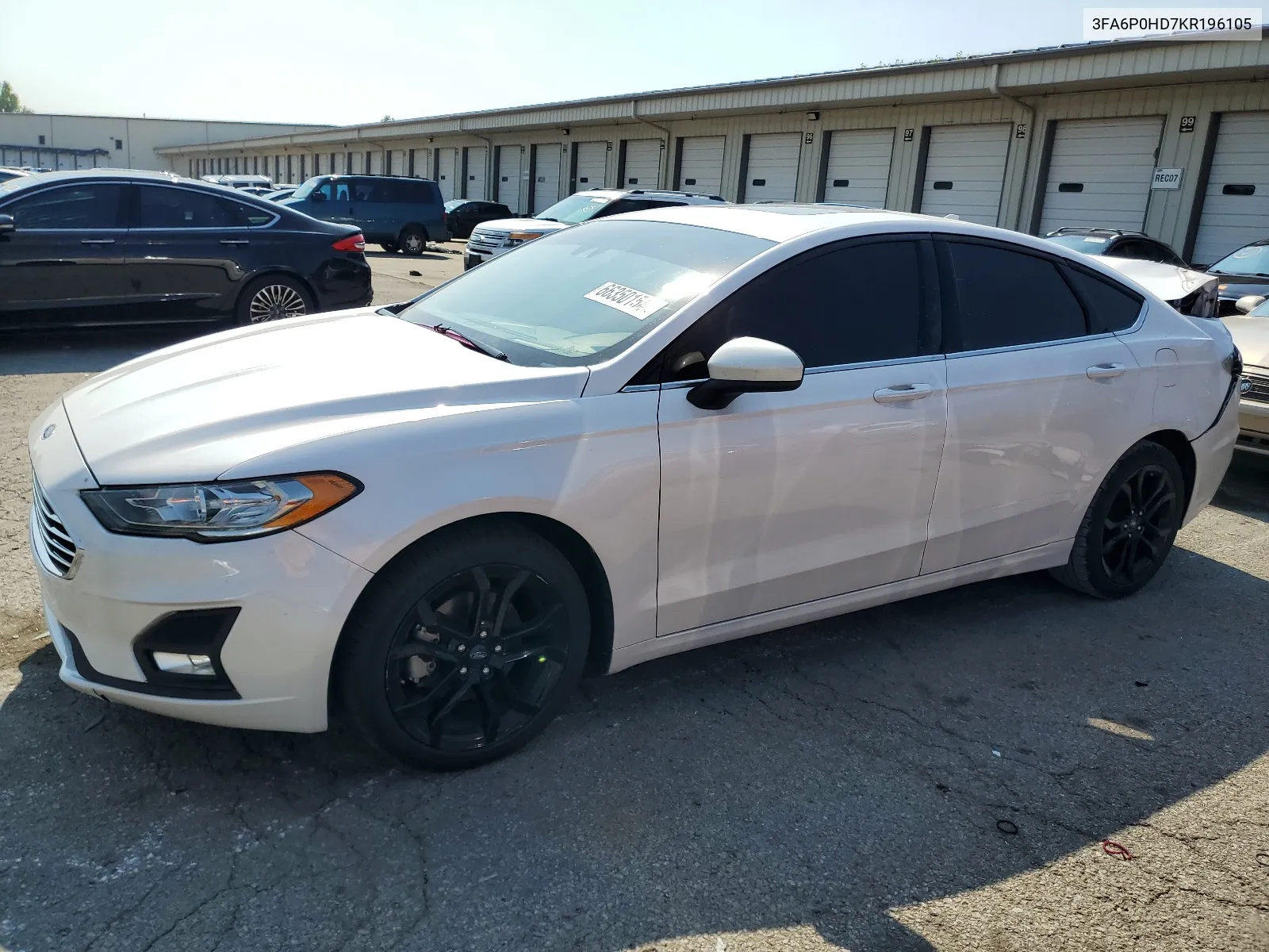 2019 Ford Fusion Se VIN: 3FA6P0HD7KR196105 Lot: 66350154