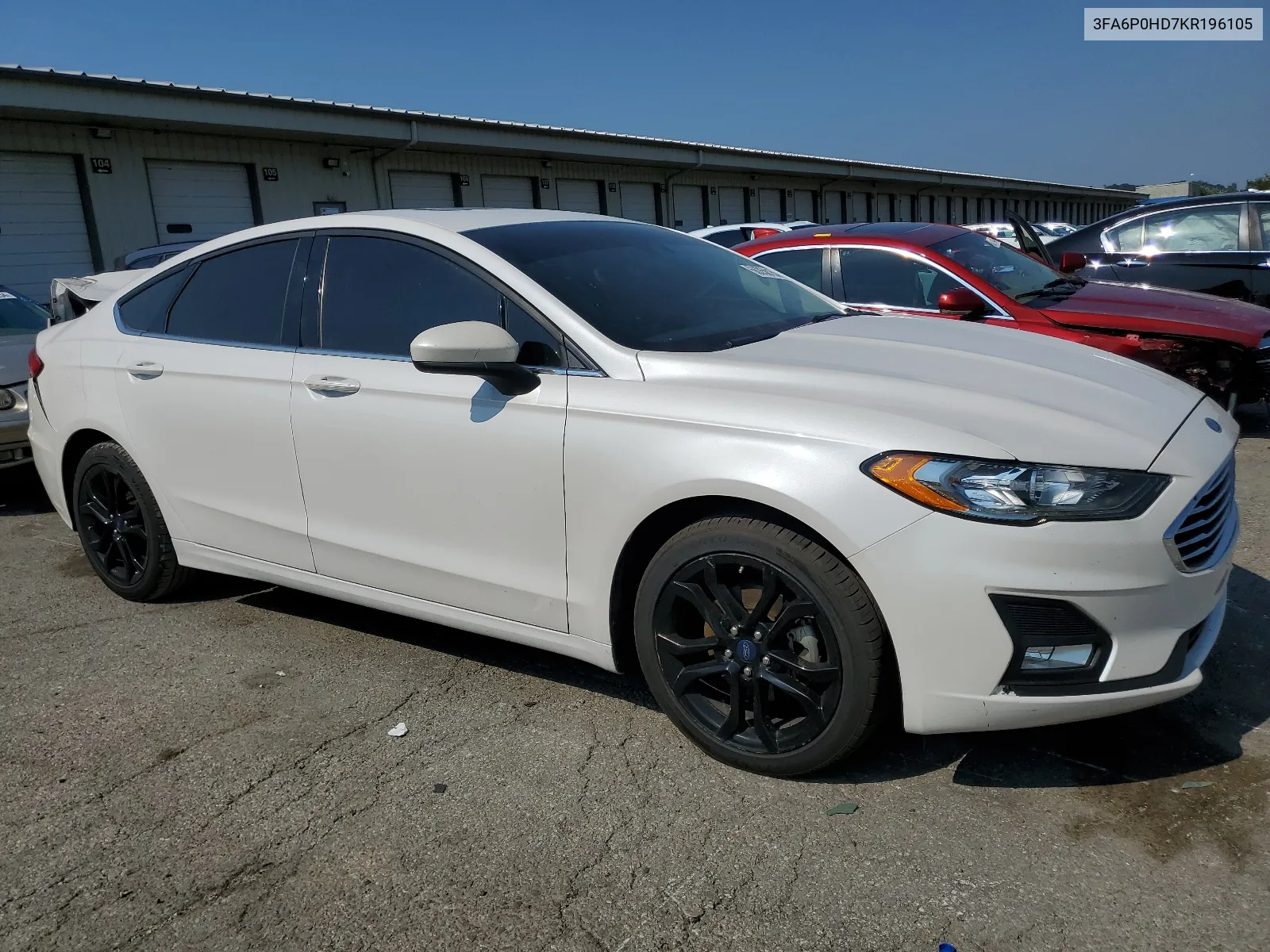 2019 Ford Fusion Se VIN: 3FA6P0HD7KR196105 Lot: 66350154