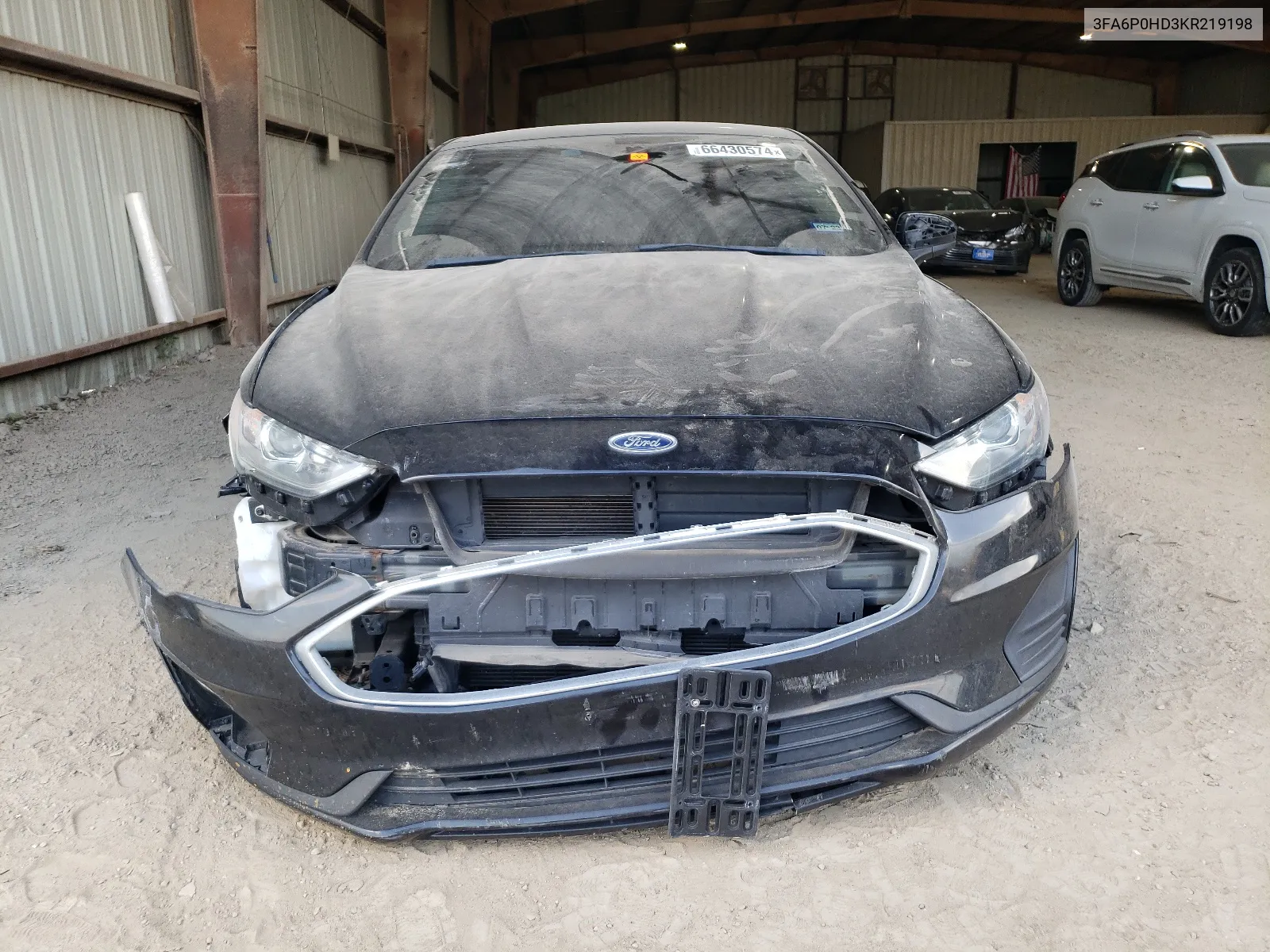 2019 Ford Fusion Se VIN: 3FA6P0HD3KR219198 Lot: 66430574