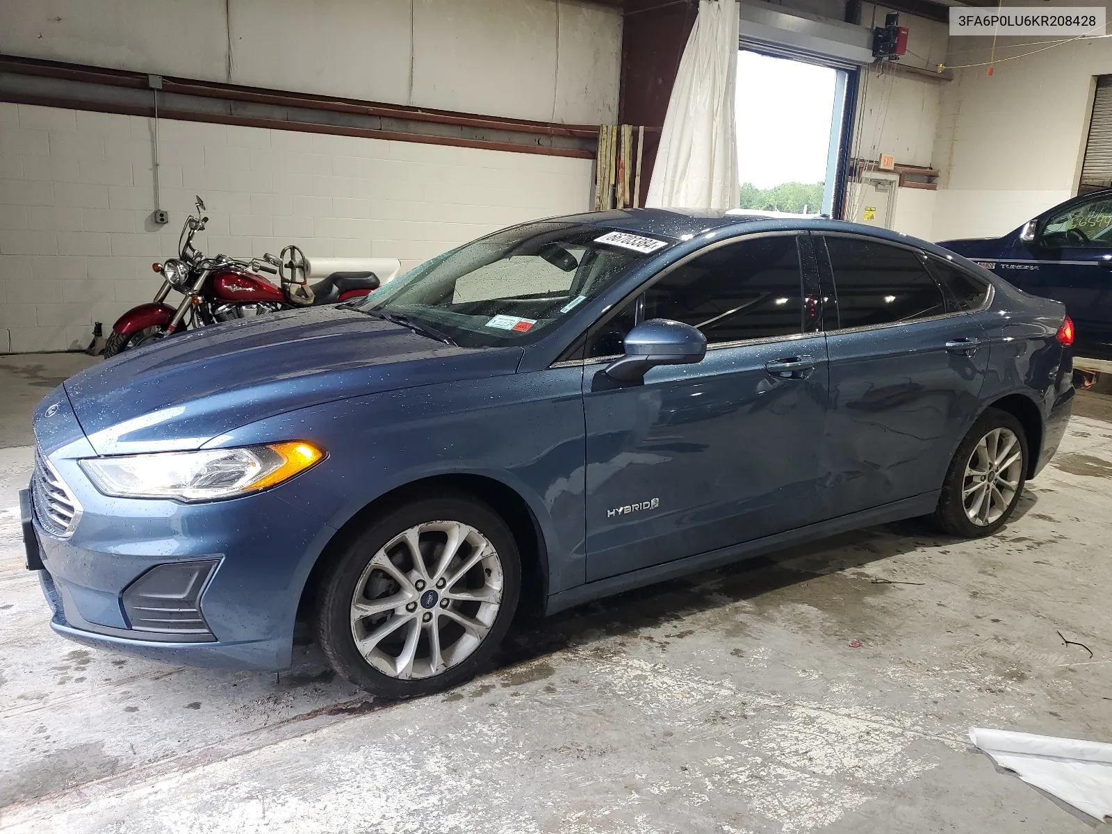 2019 Ford Fusion Se VIN: 3FA6P0LU6KR208428 Lot: 66703384