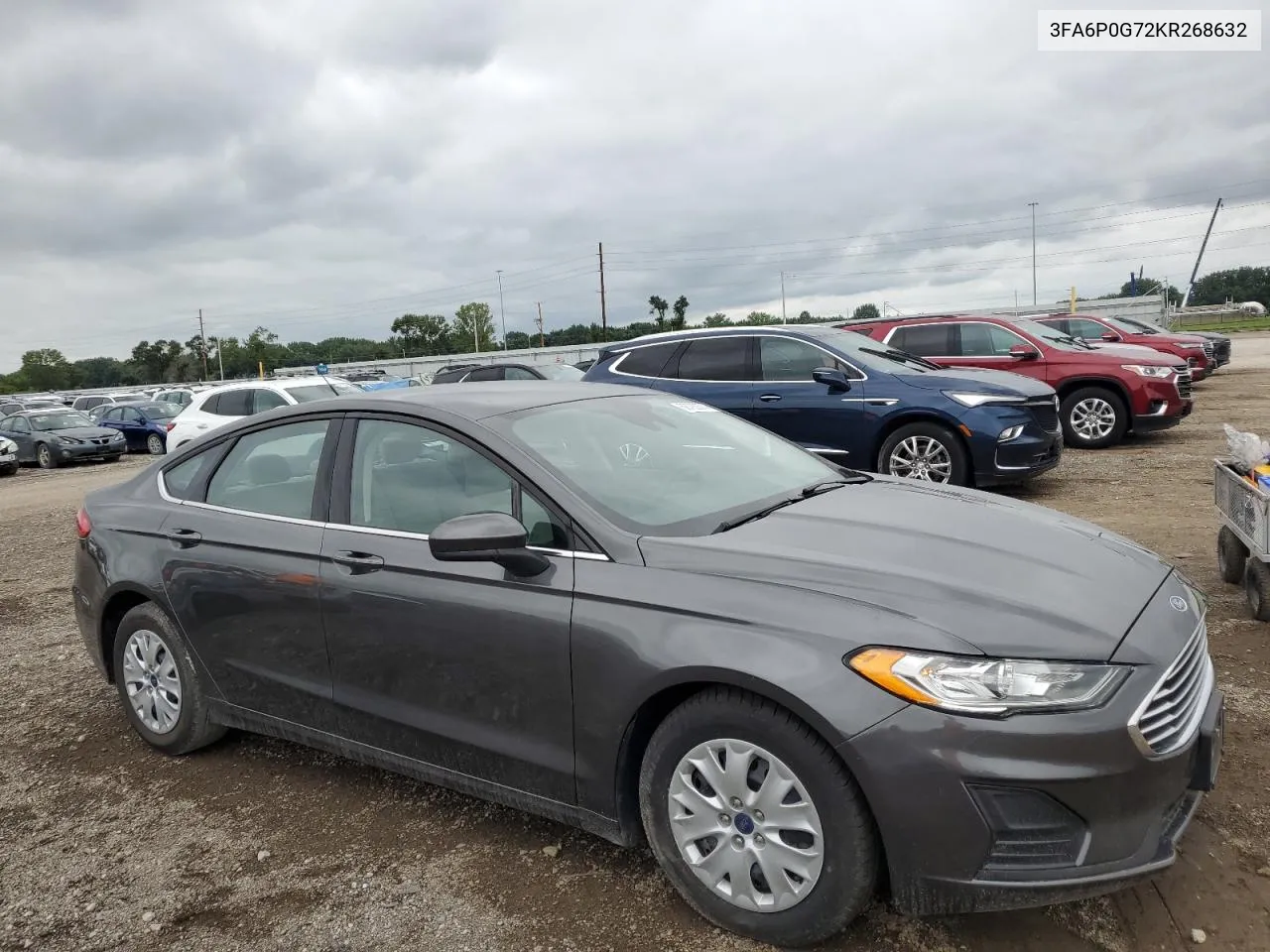 3FA6P0G72KR268632 2019 Ford Fusion S