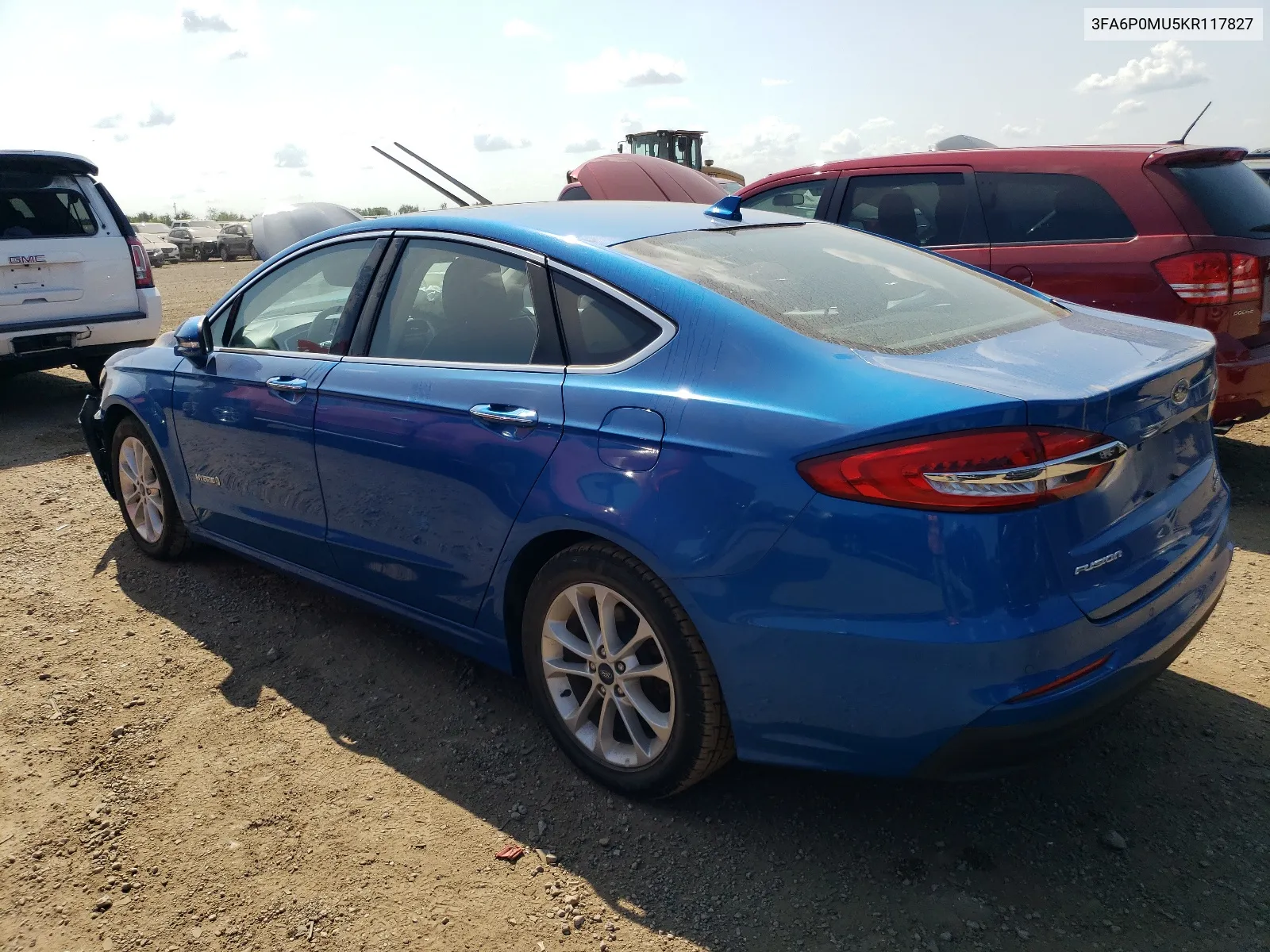 2019 Ford Fusion Sel VIN: 3FA6P0MU5KR117827 Lot: 67277054