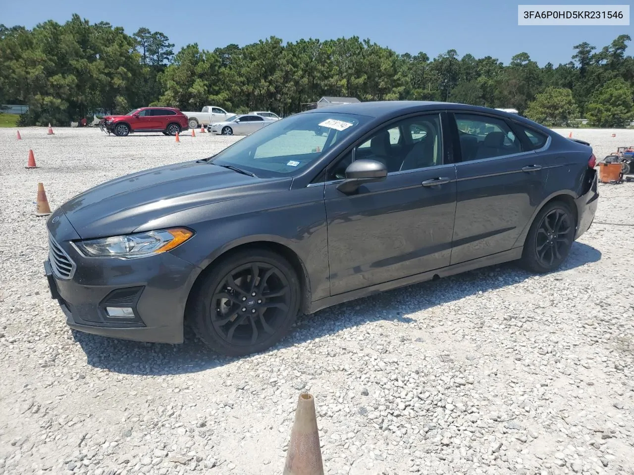 2019 Ford Fusion Se VIN: 3FA6P0HD5KR231546 Lot: 67281794