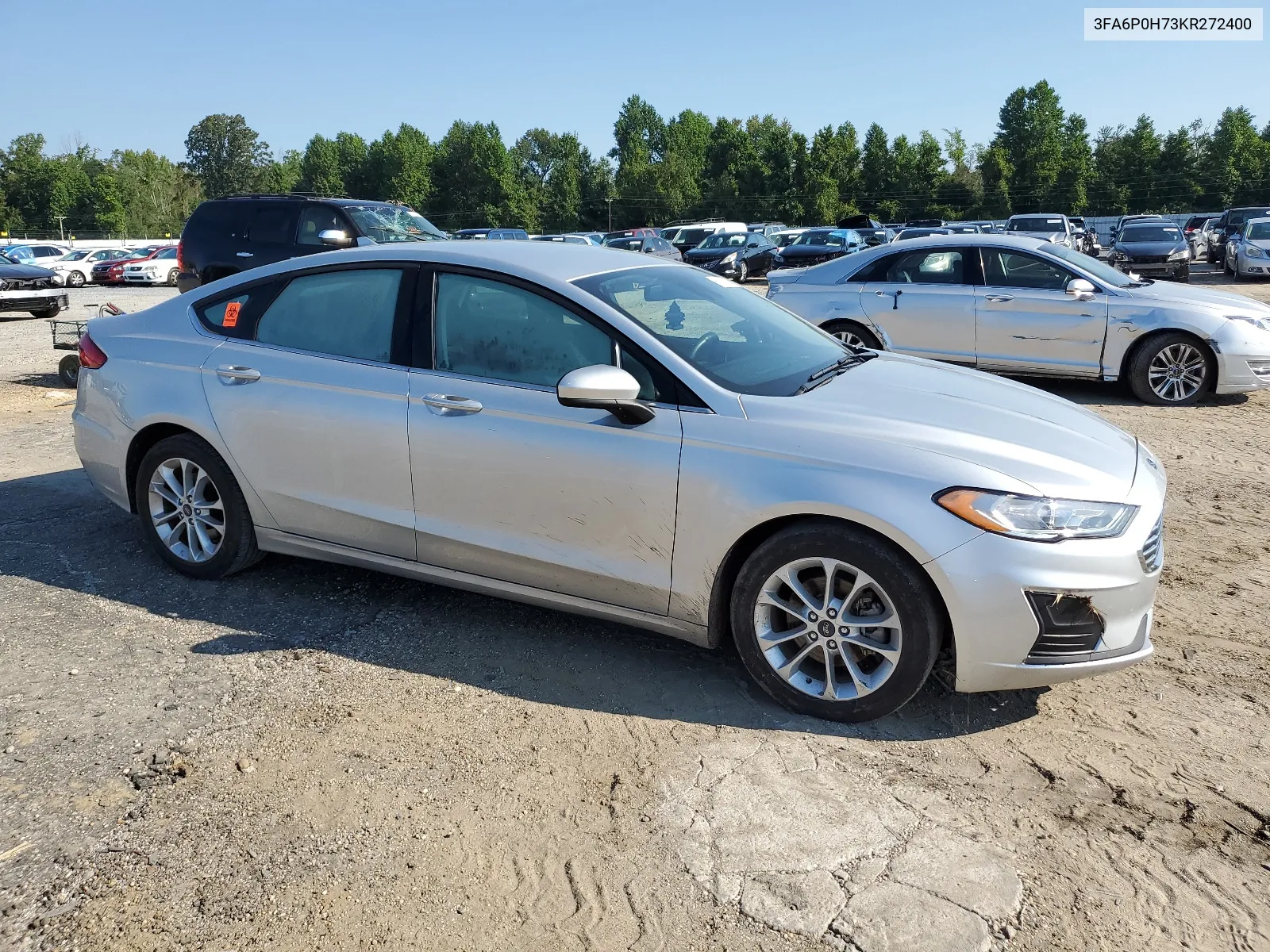 2019 Ford Fusion Se VIN: 3FA6P0H73KR272400 Lot: 67413024