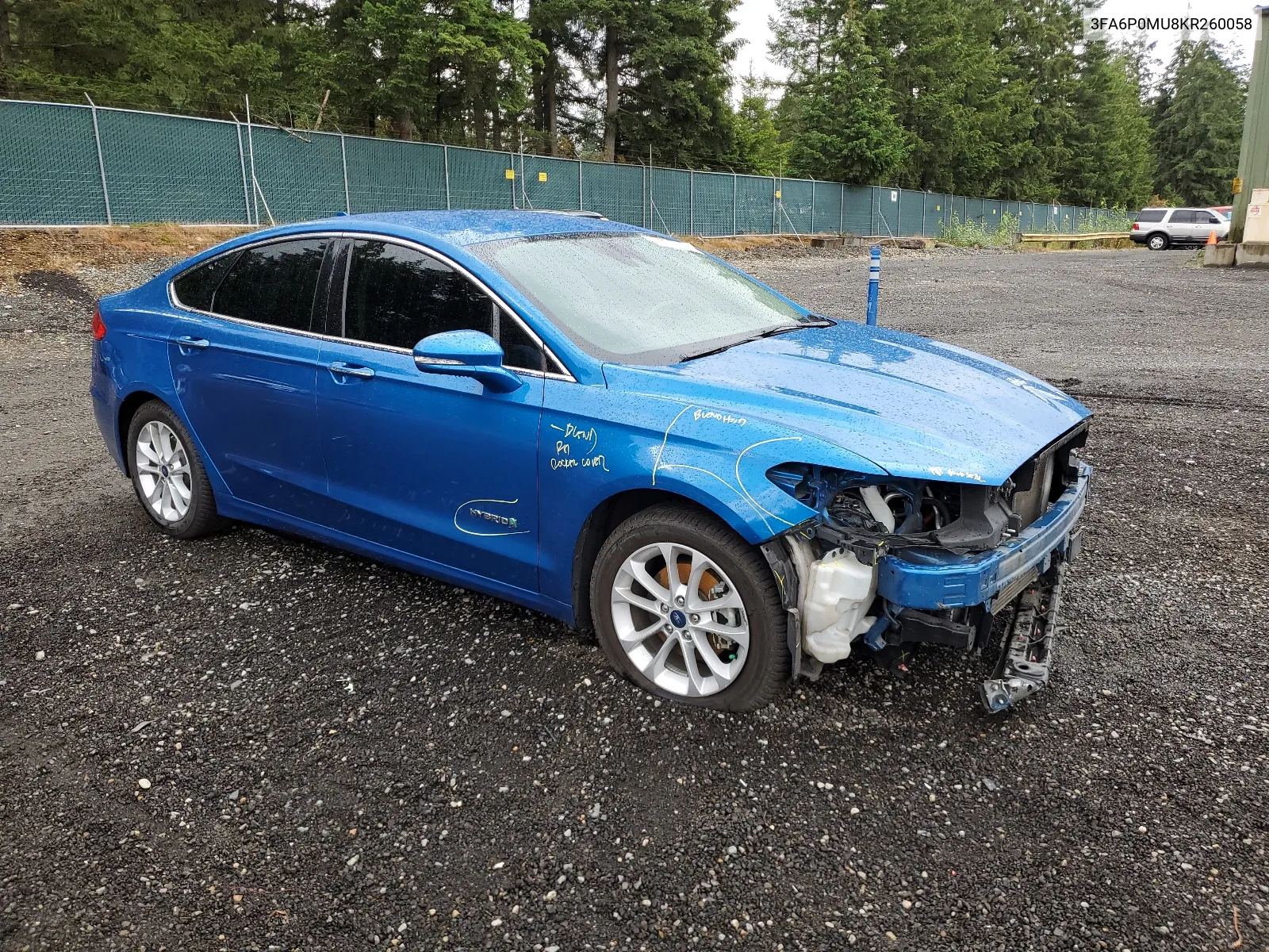 3FA6P0MU8KR260058 2019 Ford Fusion Sel