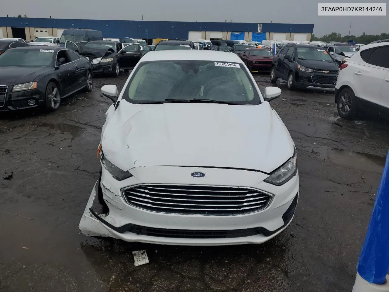 2019 Ford Fusion Se VIN: 3FA6P0HD7KR144246 Lot: 67664404