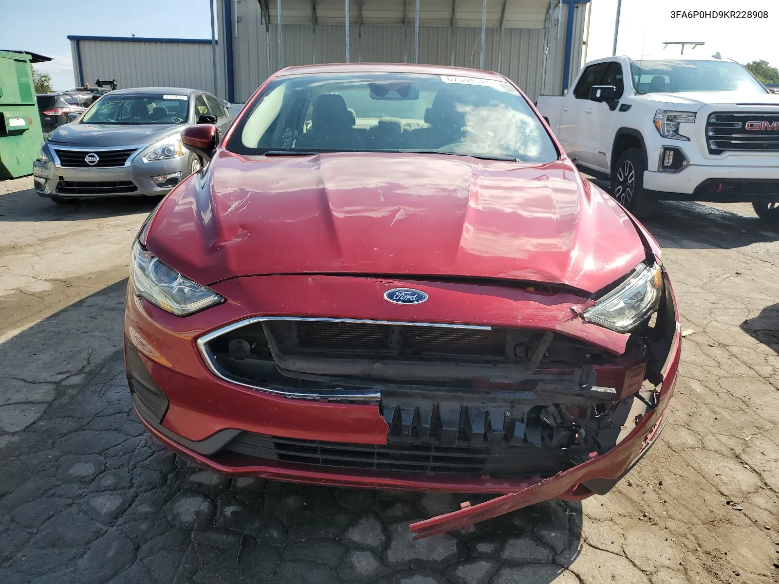 2019 Ford Fusion Se VIN: 3FA6P0HD9KR228908 Lot: 67944524