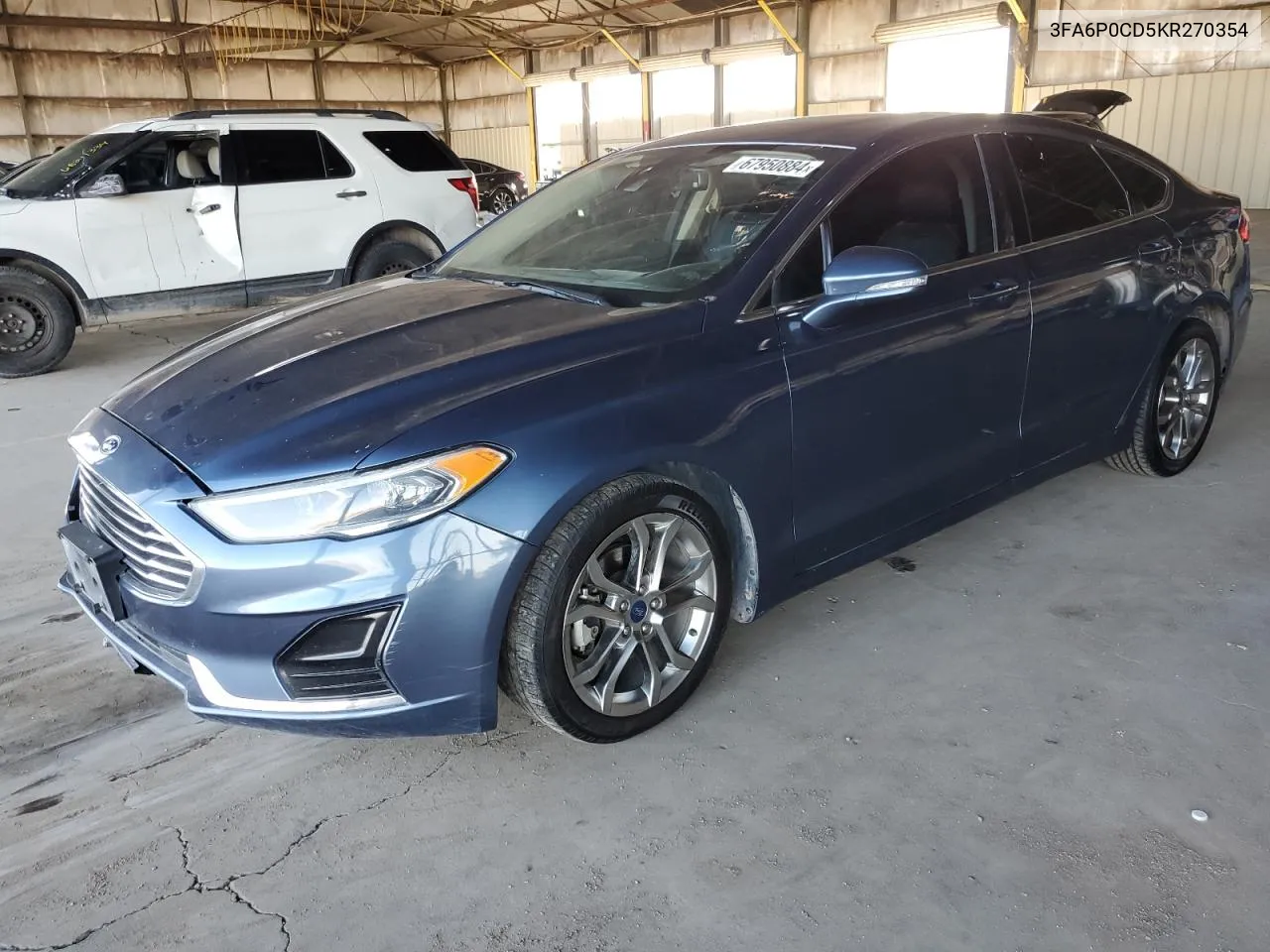 2019 Ford Fusion Sel VIN: 3FA6P0CD5KR270354 Lot: 67950884