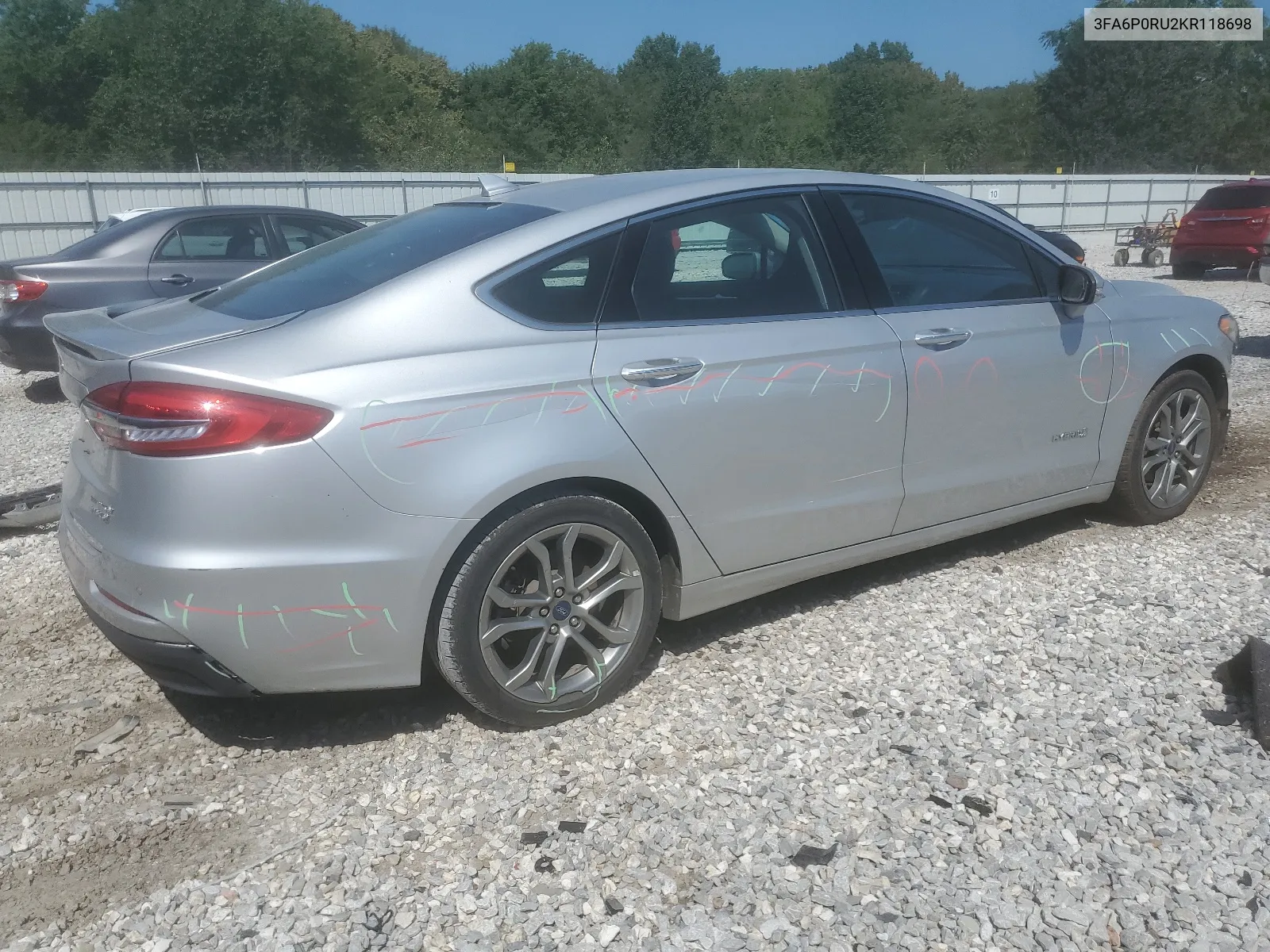 2019 Ford Fusion Titanium VIN: 3FA6P0RU2KR118698 Lot: 67966614