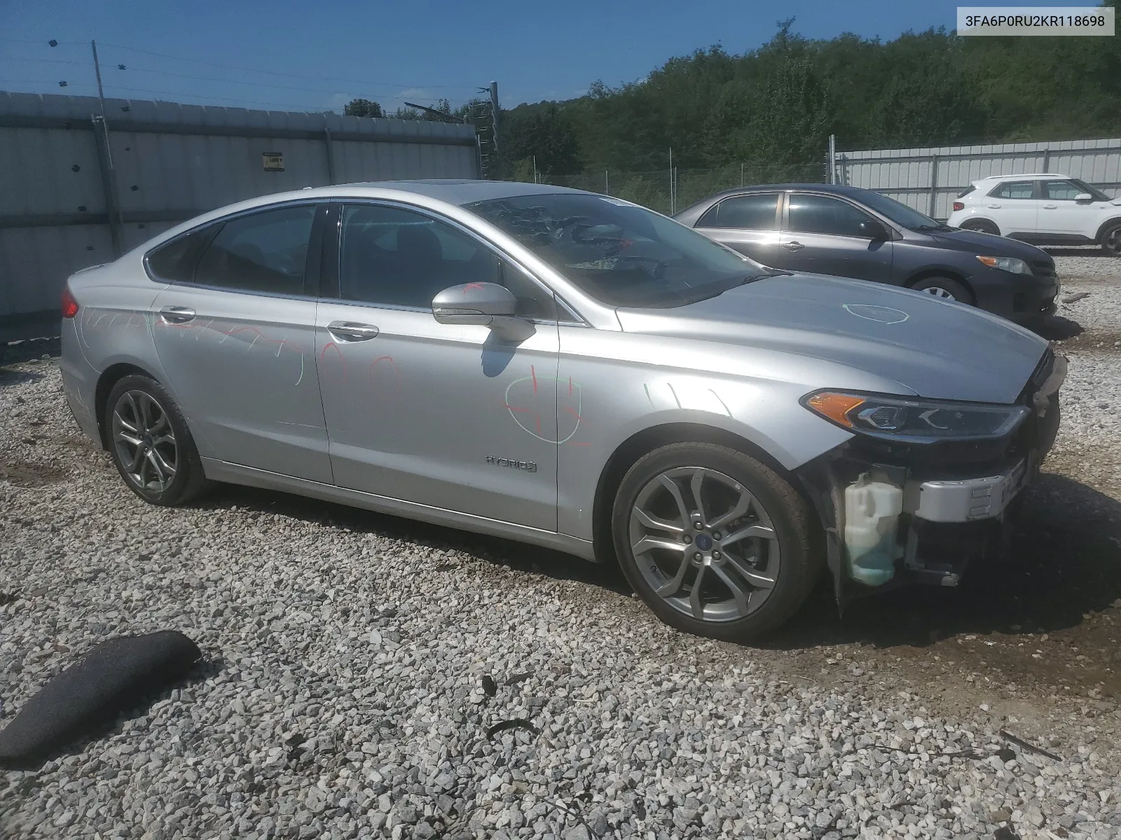 2019 Ford Fusion Titanium VIN: 3FA6P0RU2KR118698 Lot: 67966614