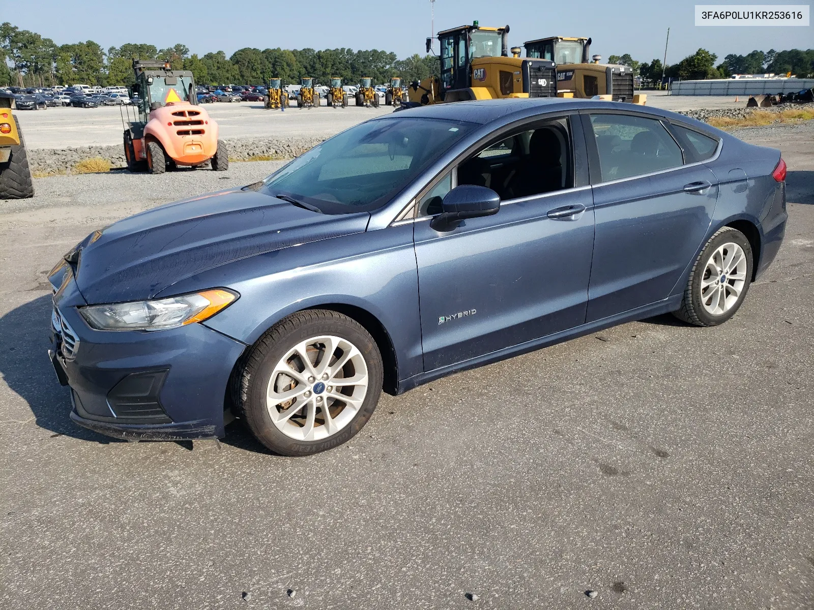 2019 Ford Fusion Se VIN: 3FA6P0LU1KR253616 Lot: 67999834