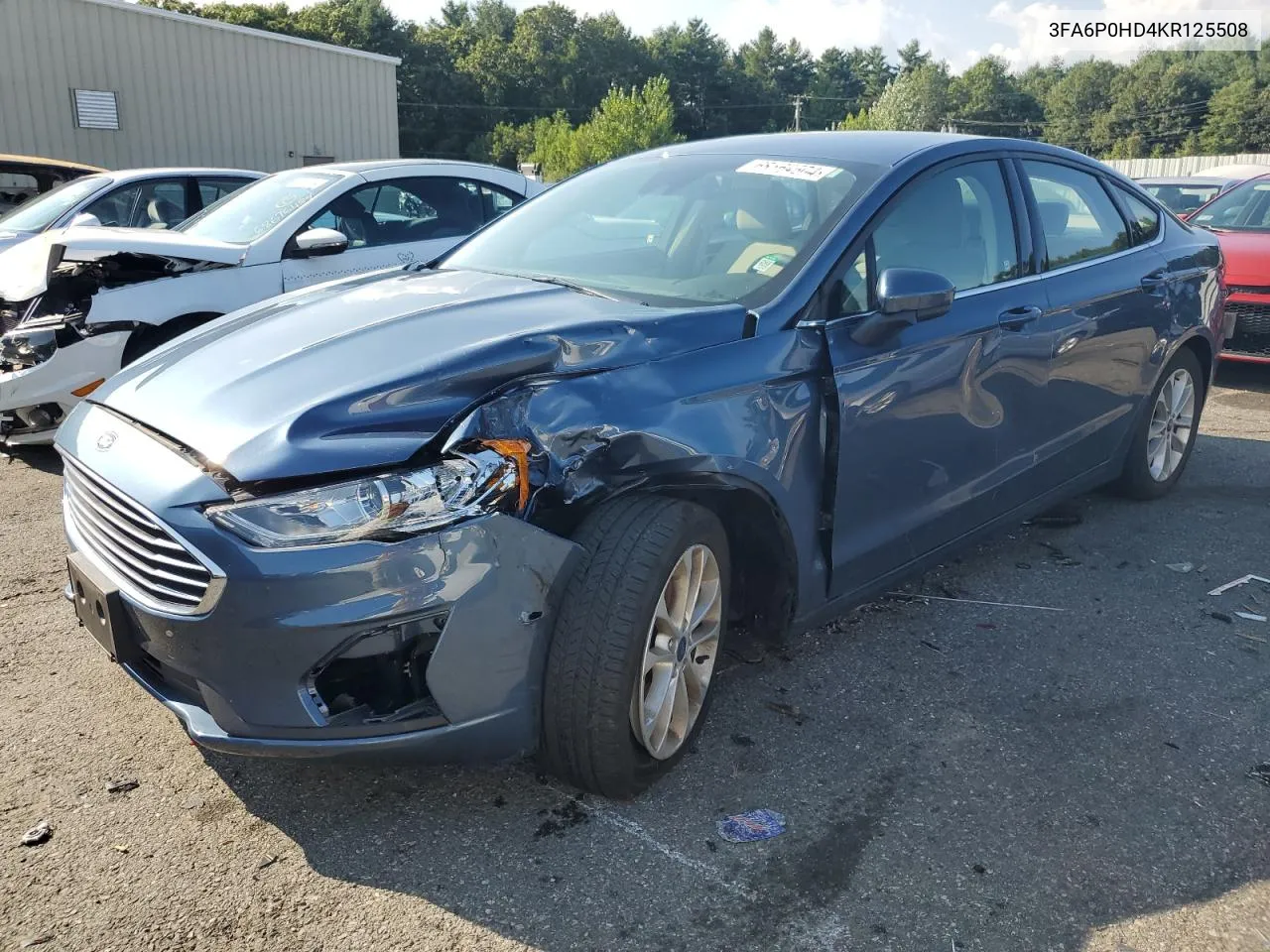 2019 Ford Fusion Se VIN: 3FA6P0HD4KR125508 Lot: 68664564