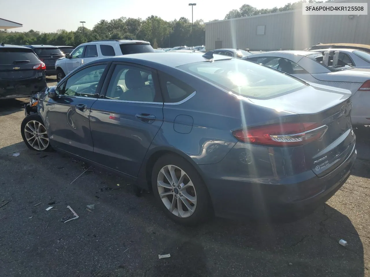 2019 Ford Fusion Se VIN: 3FA6P0HD4KR125508 Lot: 68664564