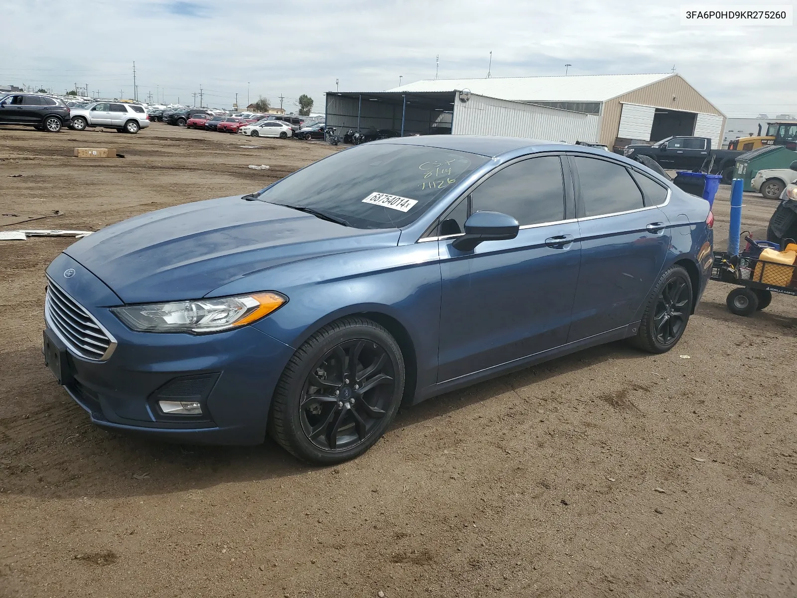 2019 Ford Fusion Se VIN: 3FA6P0HD9KR275260 Lot: 68754014