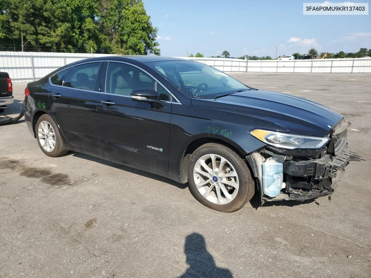 3FA6P0MU9KR137403 2019 Ford Fusion Sel