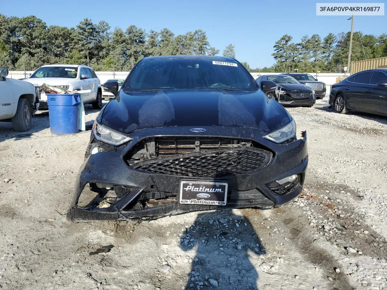 2019 Ford Fusion Sport VIN: 3FA6P0VP4KR169877 Lot: 68871294