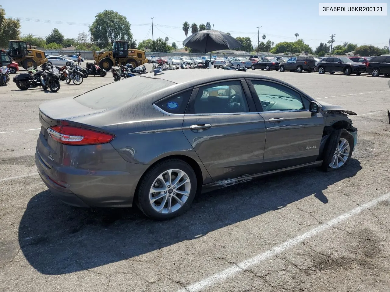 2019 Ford Fusion Se VIN: 3FA6P0LU6KR200121 Lot: 69200844