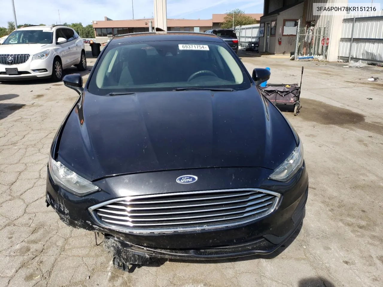 2019 Ford Fusion Se VIN: 3FA6P0H78KR151216 Lot: 69371754