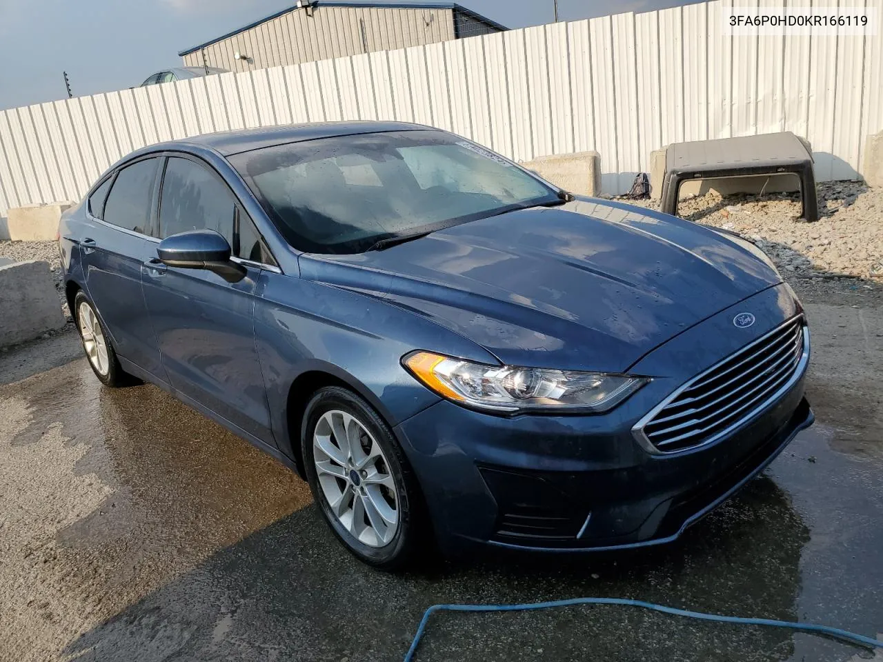 2019 Ford Fusion Se VIN: 3FA6P0HD0KR166119 Lot: 69423624