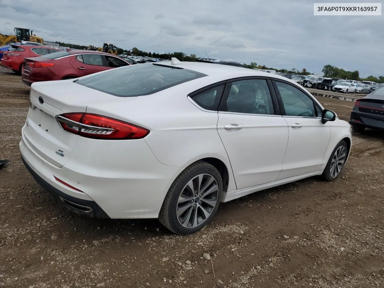 2019 Ford Fusion Se VIN: 3FA6P0T9XKR163957 Lot: 69600604