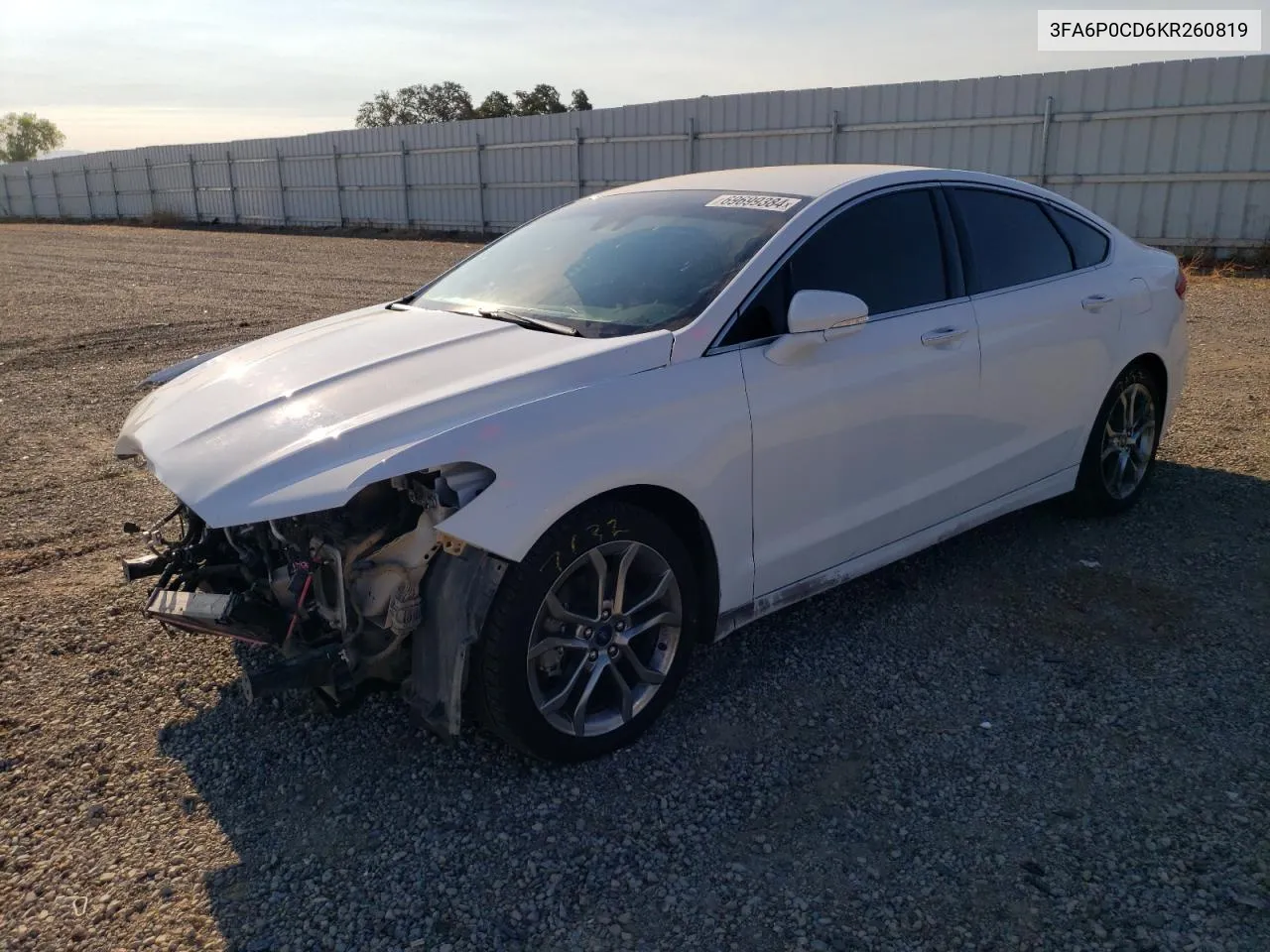 3FA6P0CD6KR260819 2019 Ford Fusion Sel