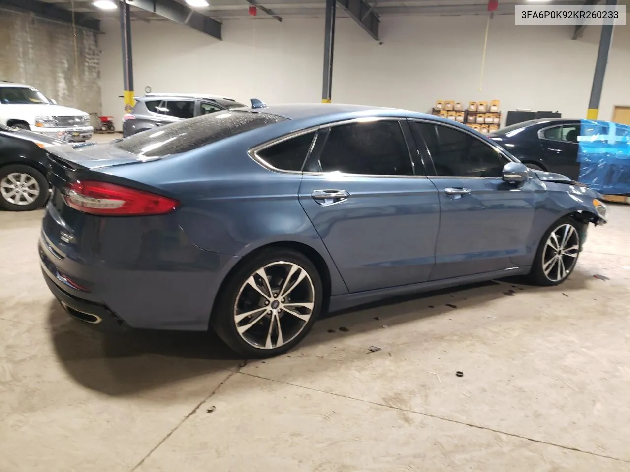 2019 Ford Fusion Titanium VIN: 3FA6P0K92KR260233 Lot: 70401624