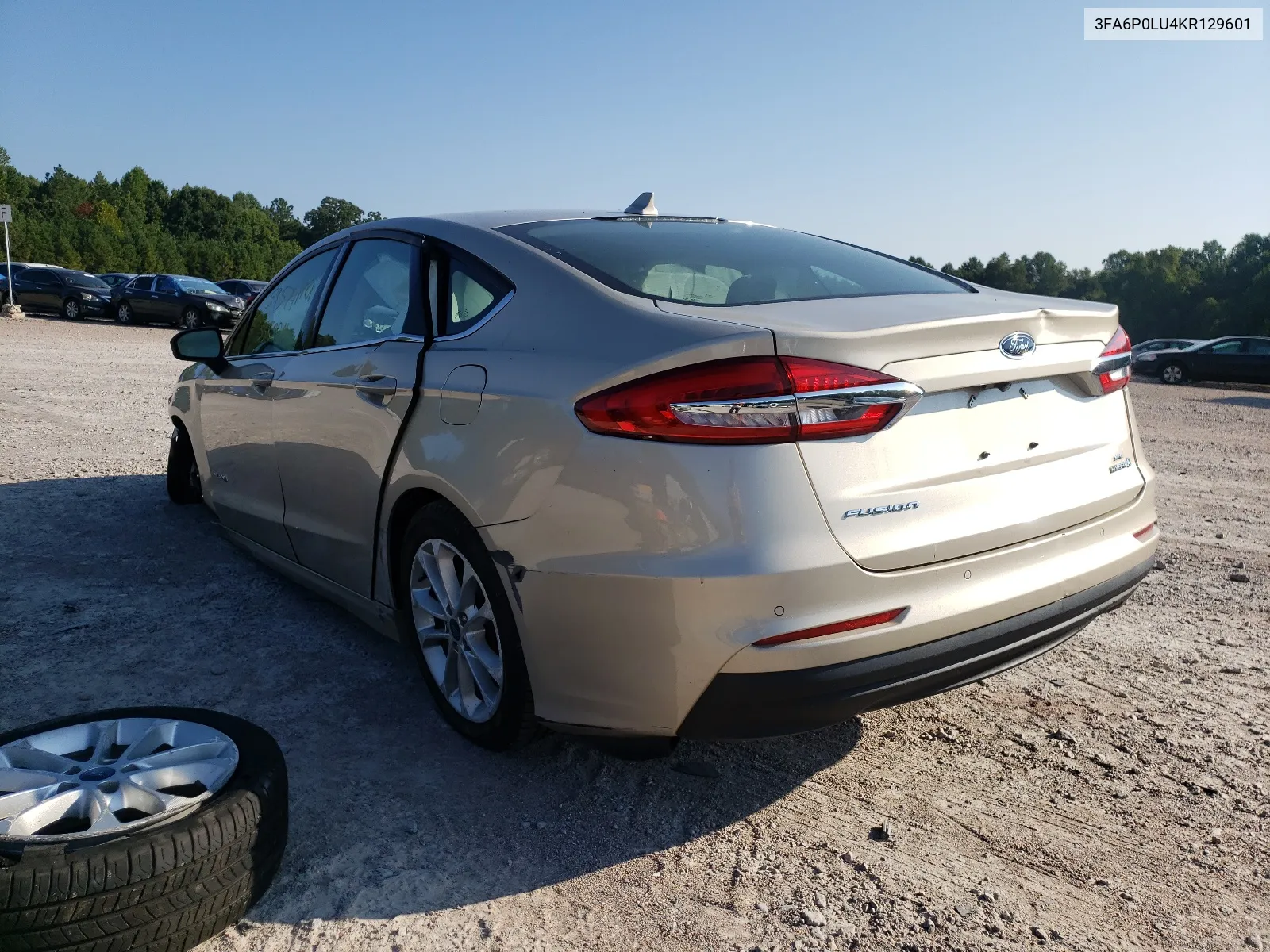 2019 Ford Fusion Se VIN: 3FA6P0LU4KR129601 Lot: 70507603