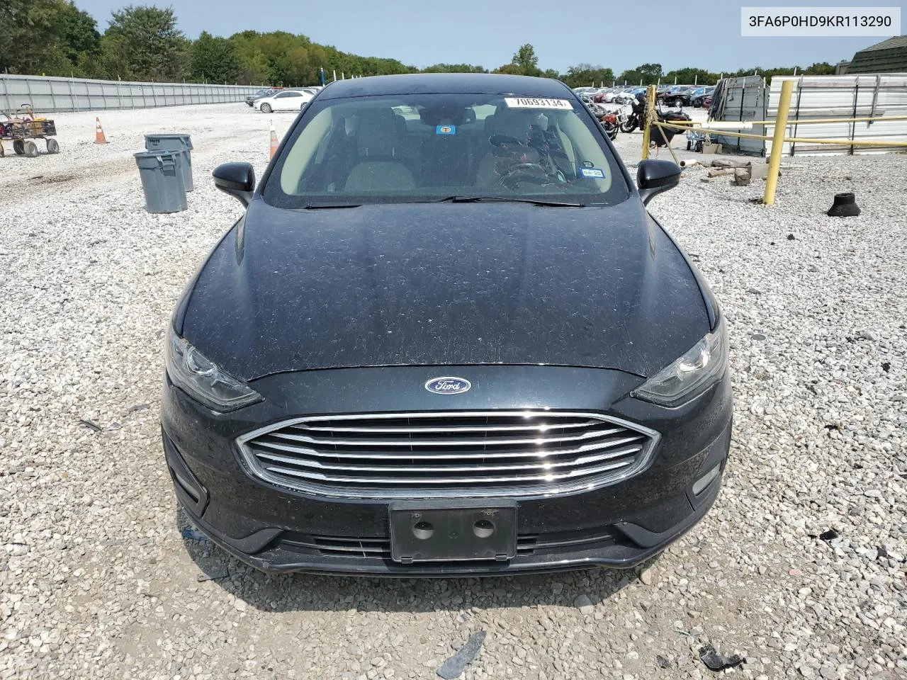 2019 Ford Fusion Se VIN: 3FA6P0HD9KR113290 Lot: 70693134