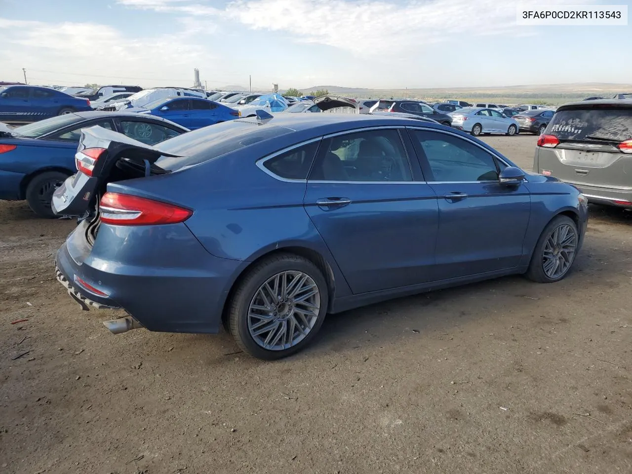 3FA6P0CD2KR113543 2019 Ford Fusion Sel