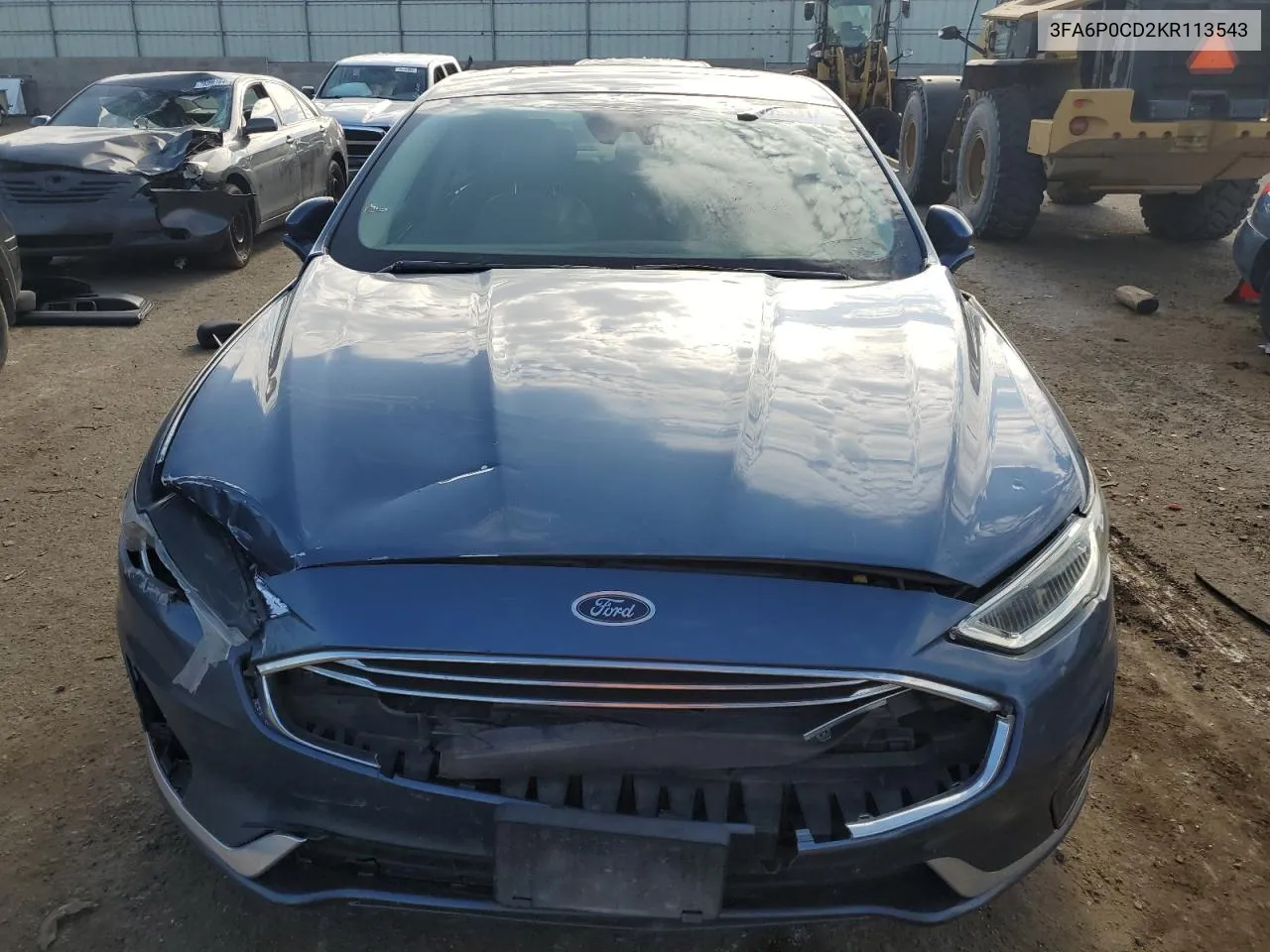 2019 Ford Fusion Sel VIN: 3FA6P0CD2KR113543 Lot: 70698314