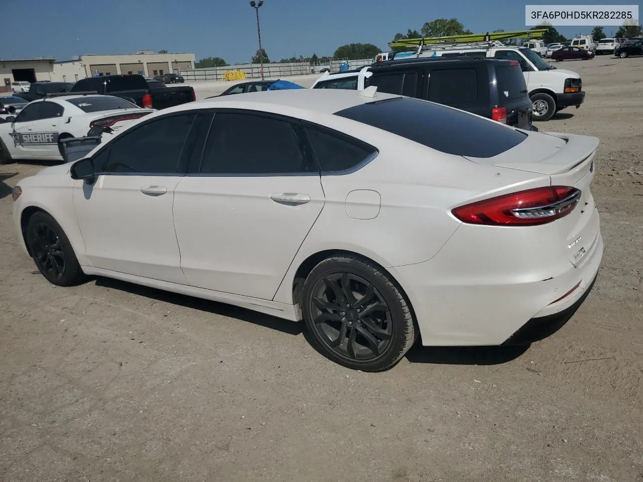 2019 Ford Fusion Se VIN: 3FA6P0HD5KR282285 Lot: 70772384